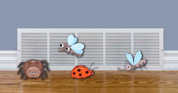 Keep Bugs From Coming Through Air Vents with some of these easy tips.