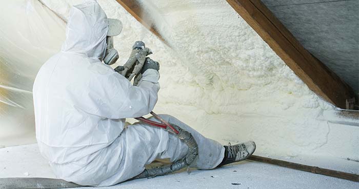 Spray foam insulation is growing in popularity.